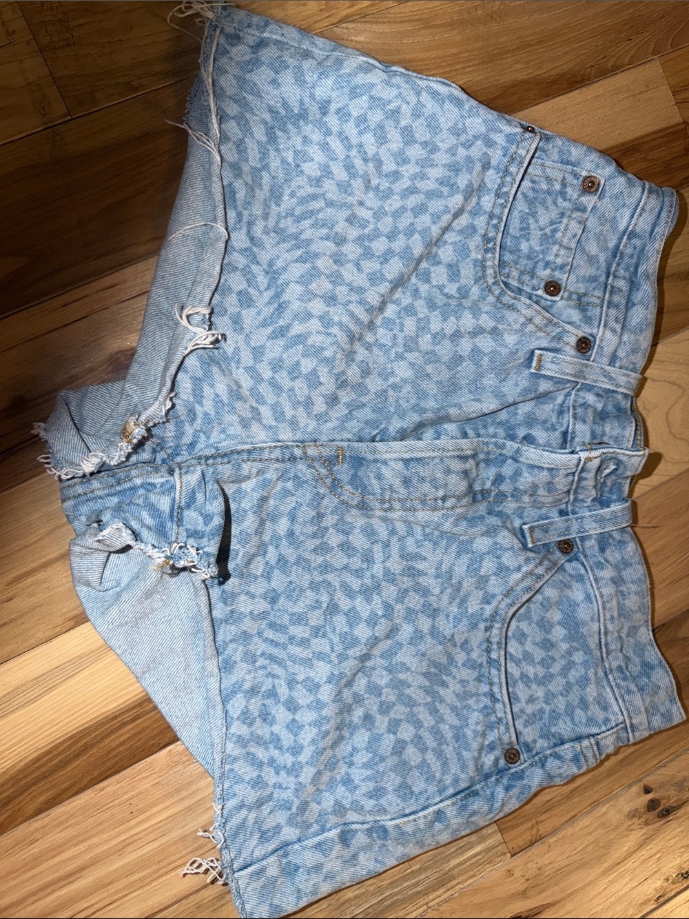 Levi's Light Blue 501 150 anniversary Denim shorts